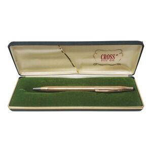Cross 1/20 14K Gold Filled Ballpoint Pen with Original Case Made in USA